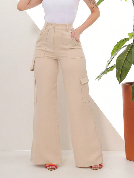 Calça Cargo Alfaiataria Pantalona